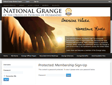 Tablet Screenshot of grange.org